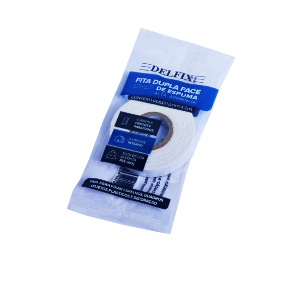 Fita Dupla Face Espuma 12mmx02m