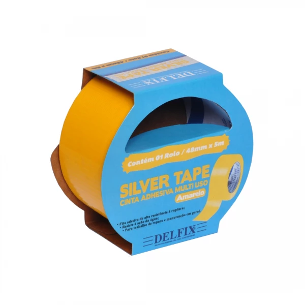 Fita Silver Tape 48mm x 05m Amarela