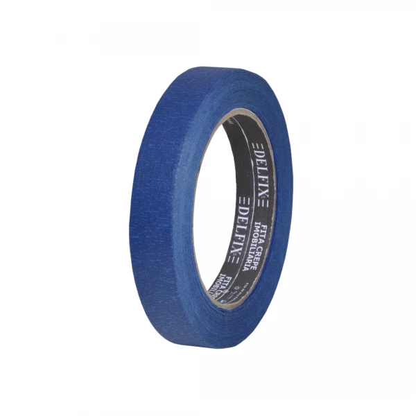 Fita Crepe 18mm x 40m Azul