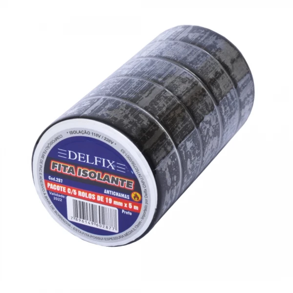 Fita Isolante 19mmx05m Preto