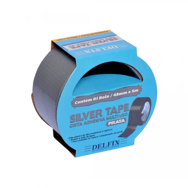 Fita Silver Tape 48mm x 05m Prata