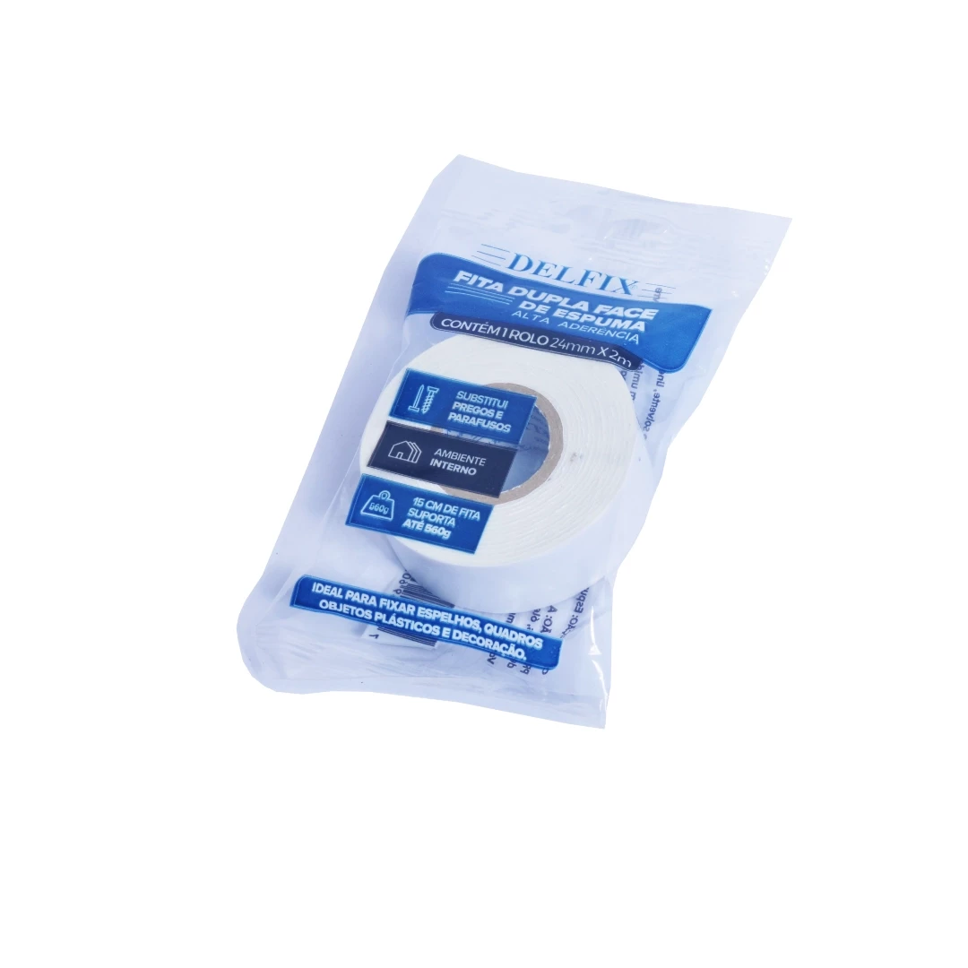 Fita Dupla Face Espuma 24mmx02m